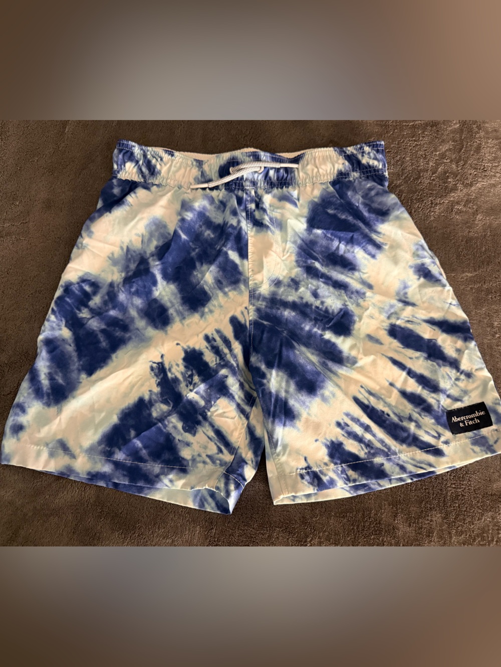 Abercrombie & Fitch Kid’s Blue Tie-Dye Swim Trunks Size 9-10